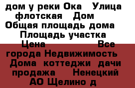 дом у реки Ока › Улица ­ флотская › Дом ­ 36 › Общая площадь дома ­ 60 › Площадь участка ­ 15 › Цена ­ 1 300 000 - Все города Недвижимость » Дома, коттеджи, дачи продажа   . Ненецкий АО,Щелино д.